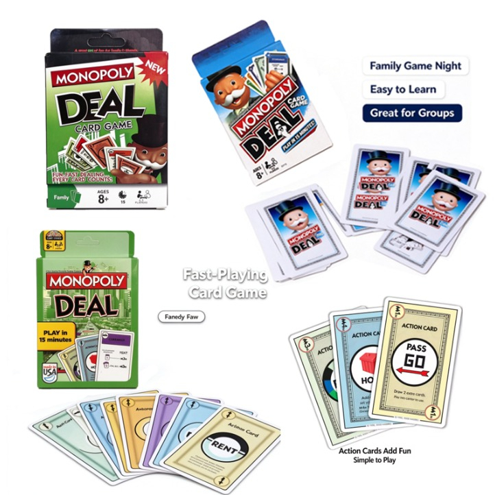 Hasbro Game Monopoly - Hasbro Monopoly Deal 3 Styles Card