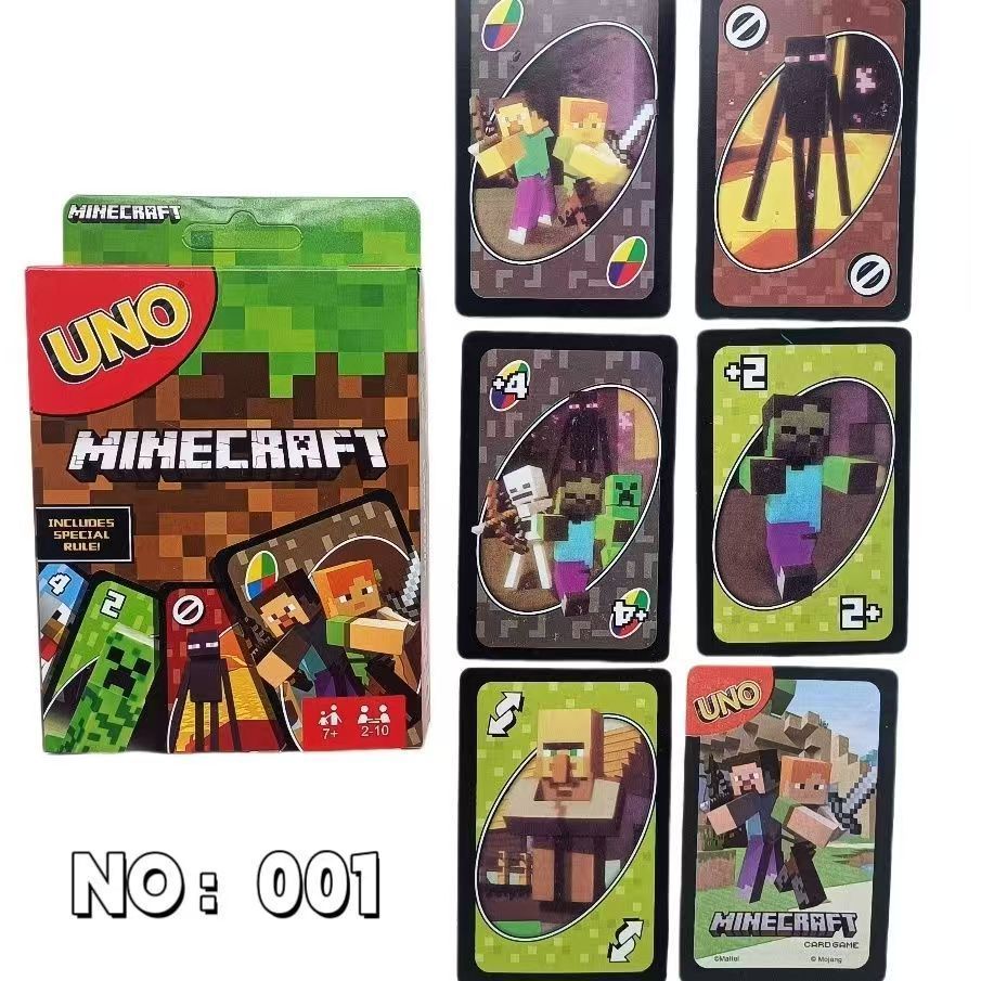 Party Games Night - UNO Minecraft Edition Card Game Special