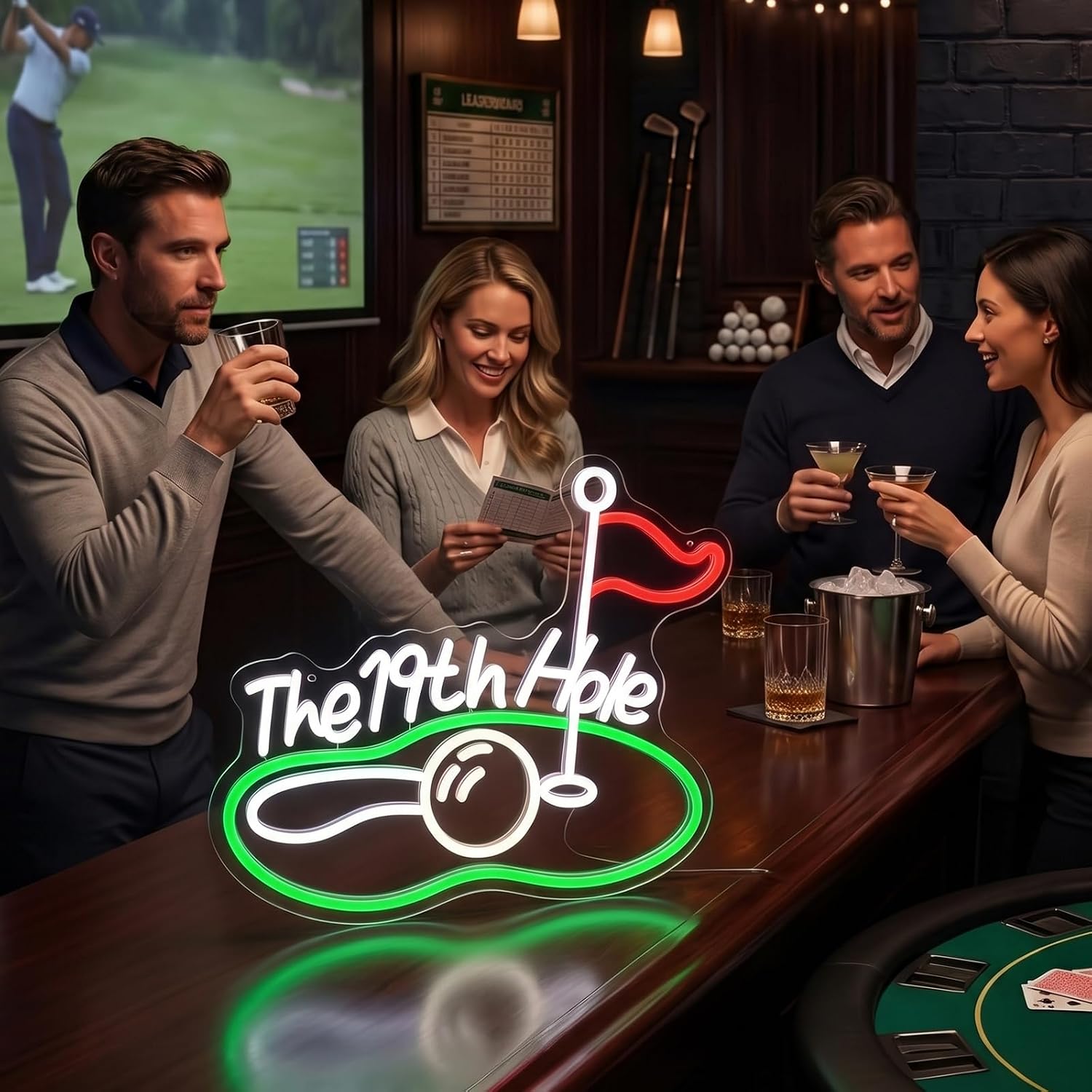 The 19th Hole Golf LED Neon Si - đánh giá và giá Party Games For Christmas