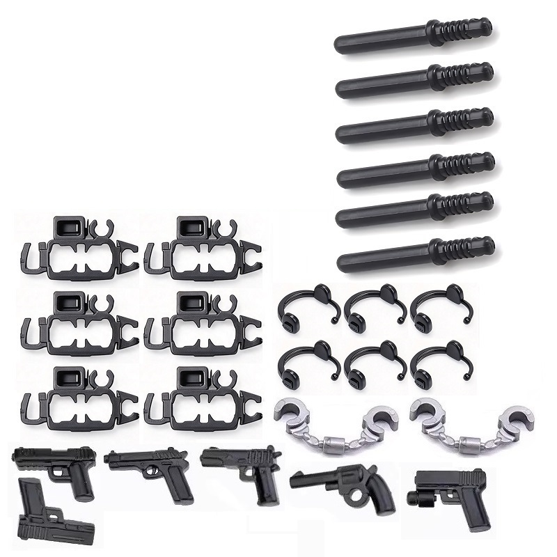 6PCS/SET US City Police Handcu - đánh giá và giá Lego Set Creator